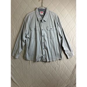 Wrangler Button Up Men's 3XL Long Sleeve‎ Flex For Comfort